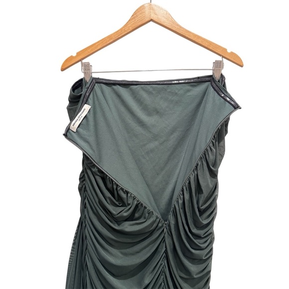 REVOLVE Amanda Uprichard Anja Mini Dress Semi/Formal Cocktail Moss Green Size XL - Picture 7 of 11
